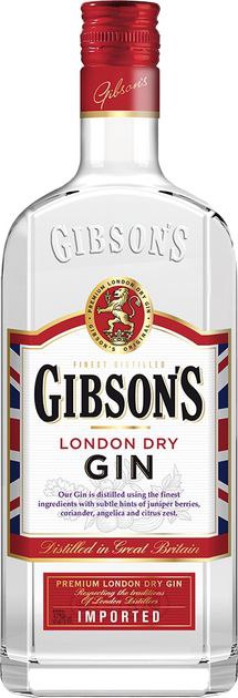 Джин Gibson's London Dry Gin 37.5% 1 л
